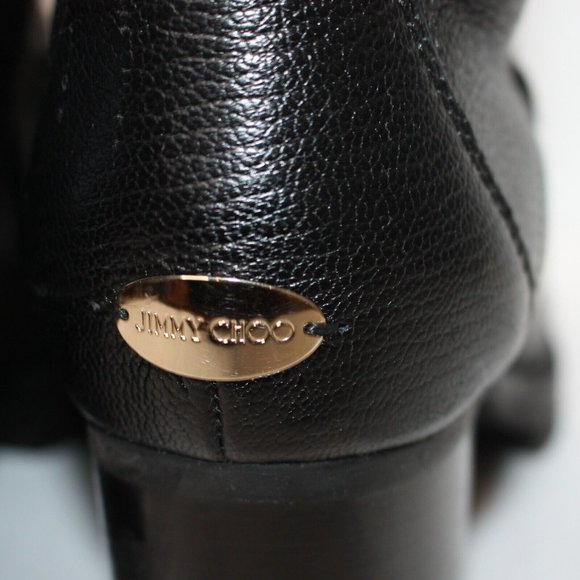 Jimmy Choo Hillary 65 Fur-lined Block-heel Booties Boot size EU 40 / US 10 $1495 - Picture 8 of 10